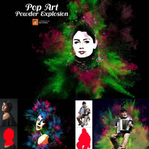 Pop Art Powder Explosion Action cover image.