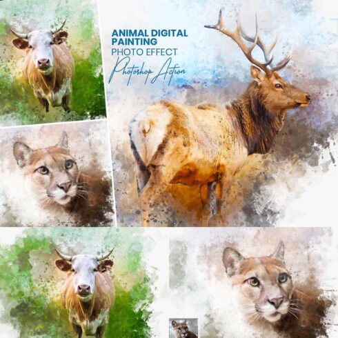 Animal Digital Painting Photo Effect cover image.