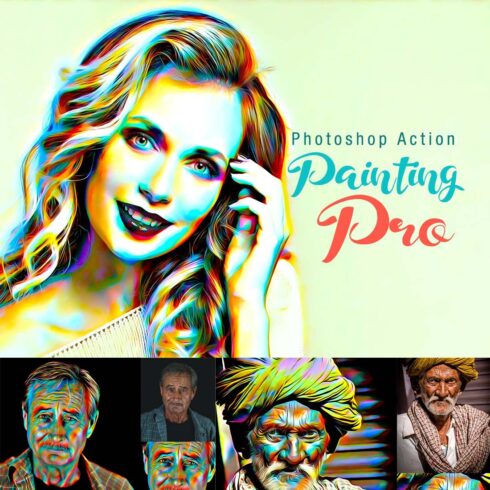 Painting Pro Photoshop Action cover image.