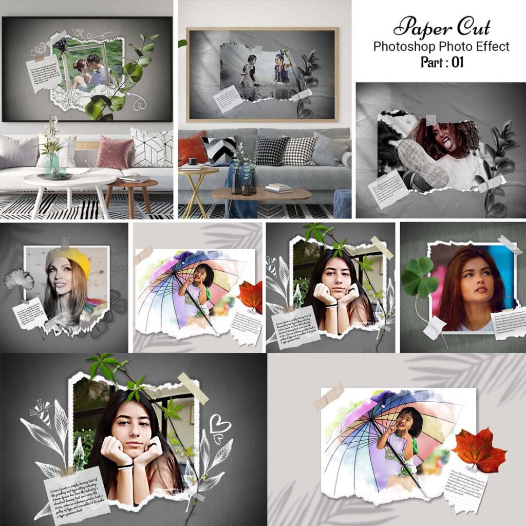Paper Cut Photo Effect MasterBundles