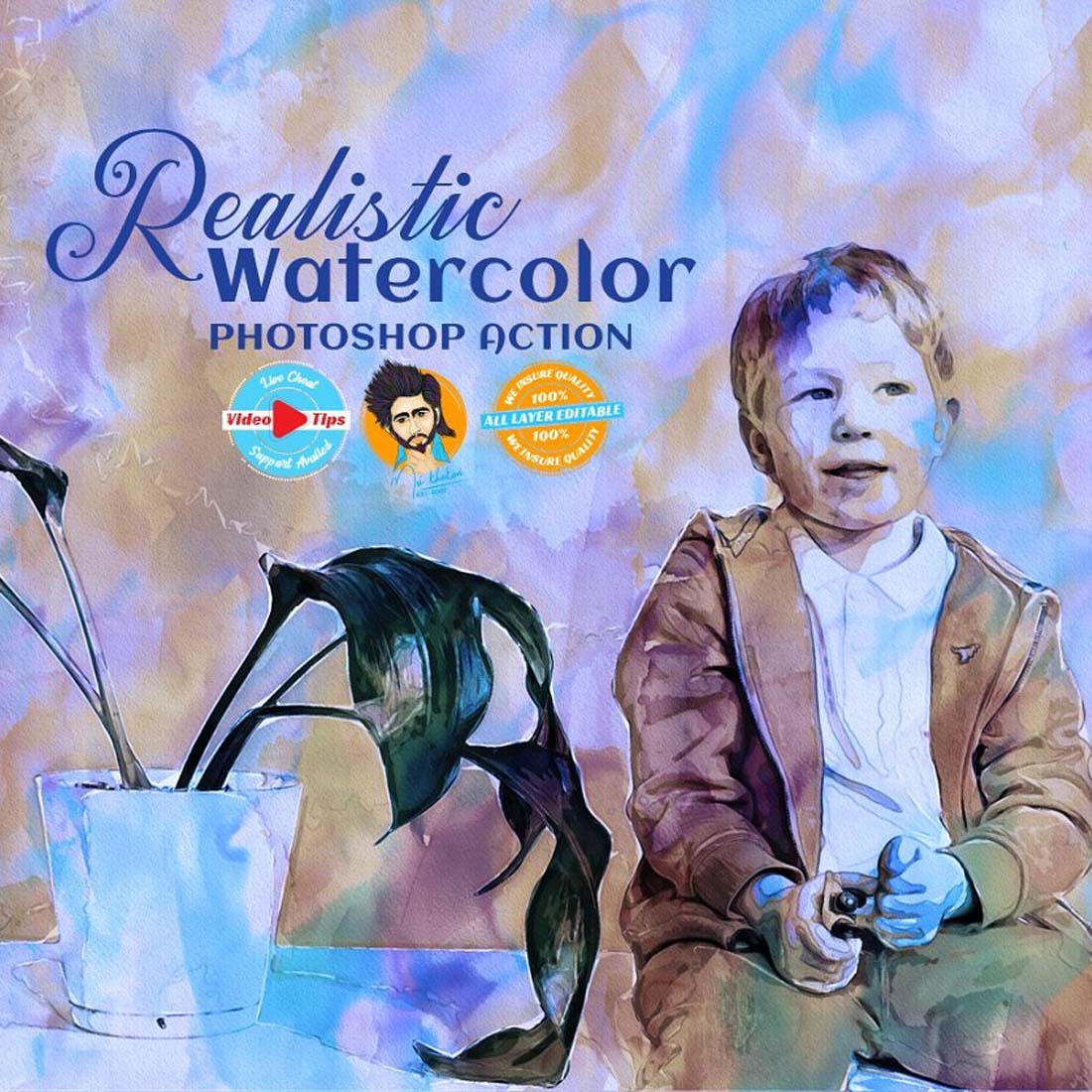 Watercolor Painting Effect cover image.