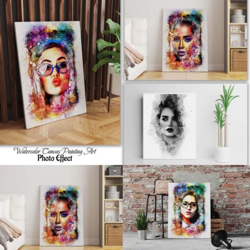 Watercolor Canvas Painting Art cover image.