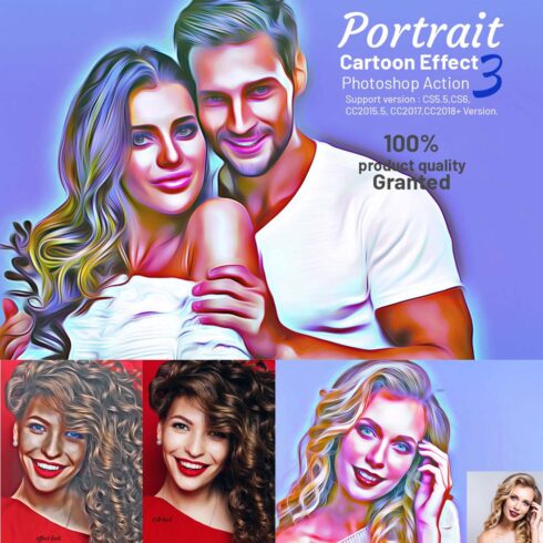 Portrait Cartoon Effect Action cover image.