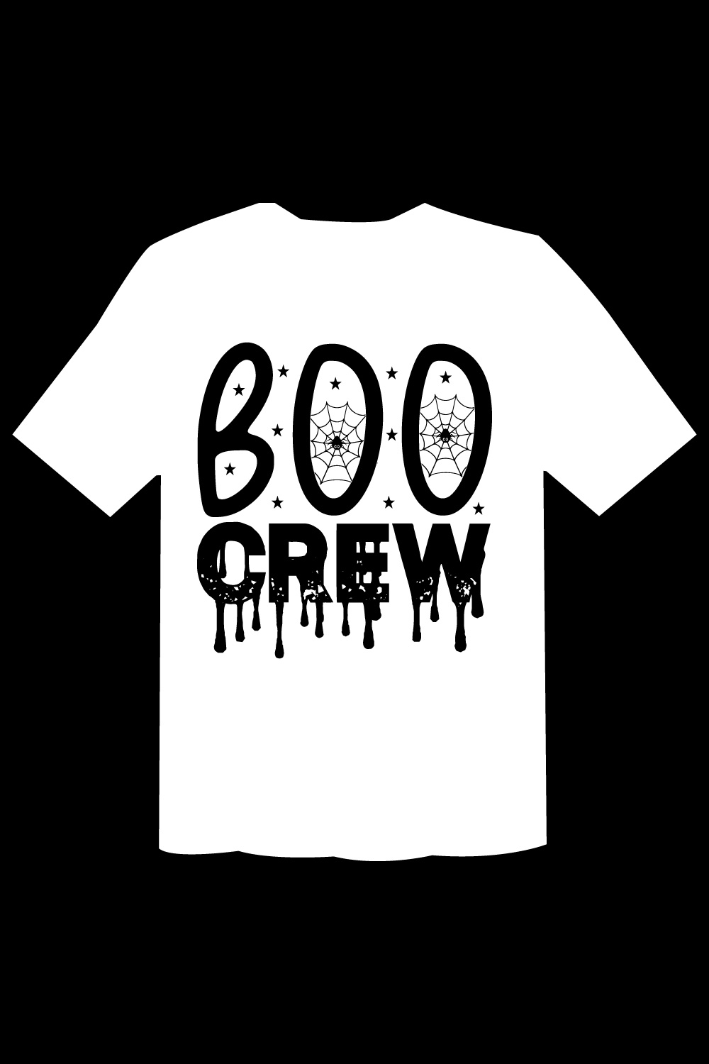 Boo Crew T Shirt Cut File pinterest preview image.