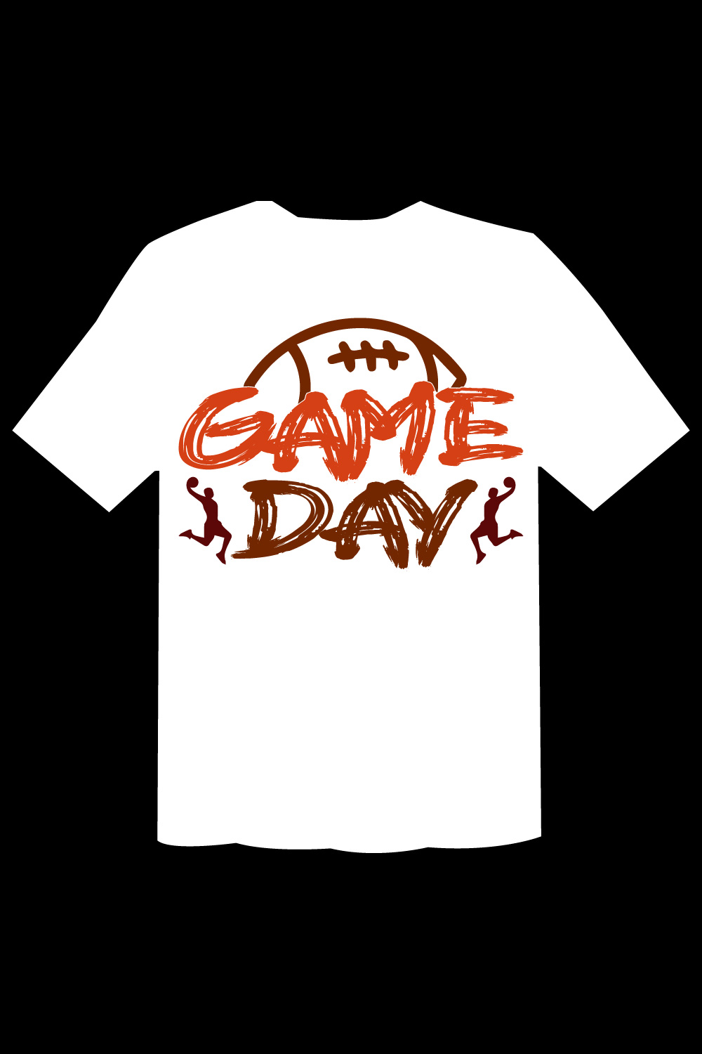 Game Day T Shirt Cut File pinterest preview image.