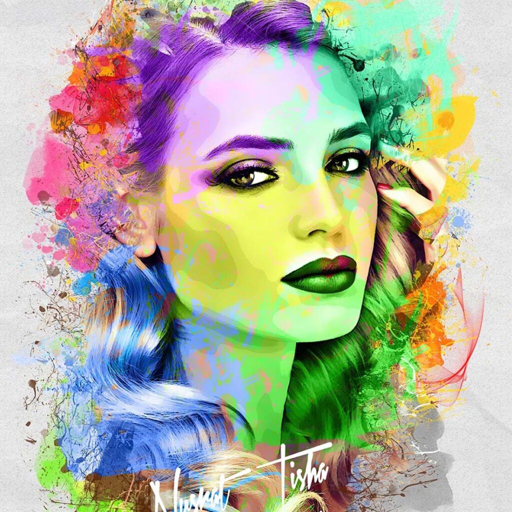 Art Stick Photo Template Design MasterBundles