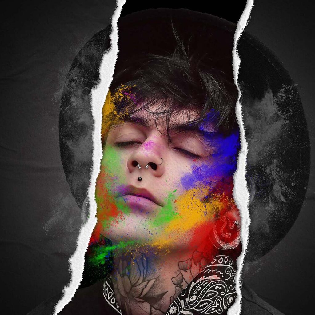 Photo Effect Ripped Paper Design - MasterBundles