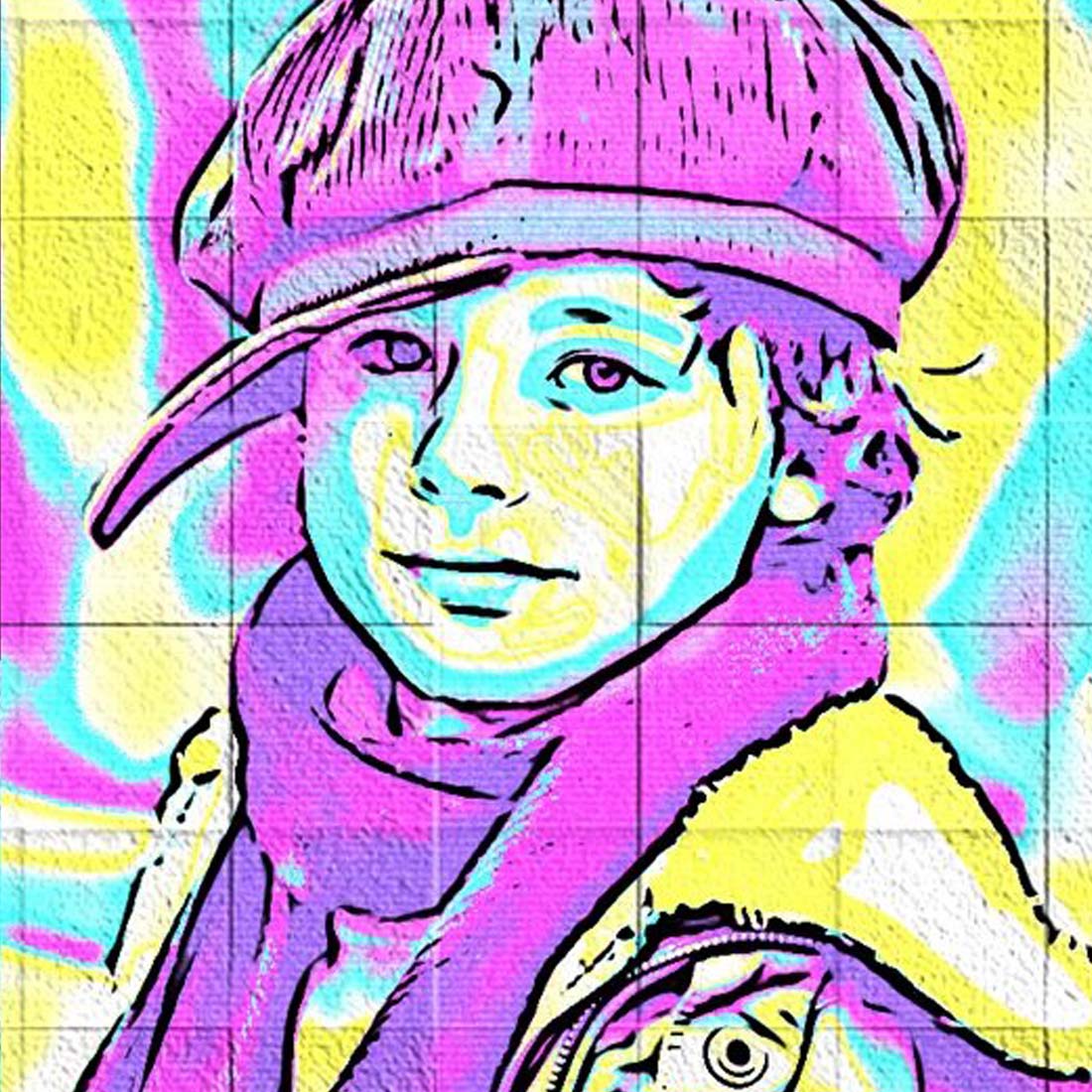 Graffiti Art Style Photoshop Action preview image.