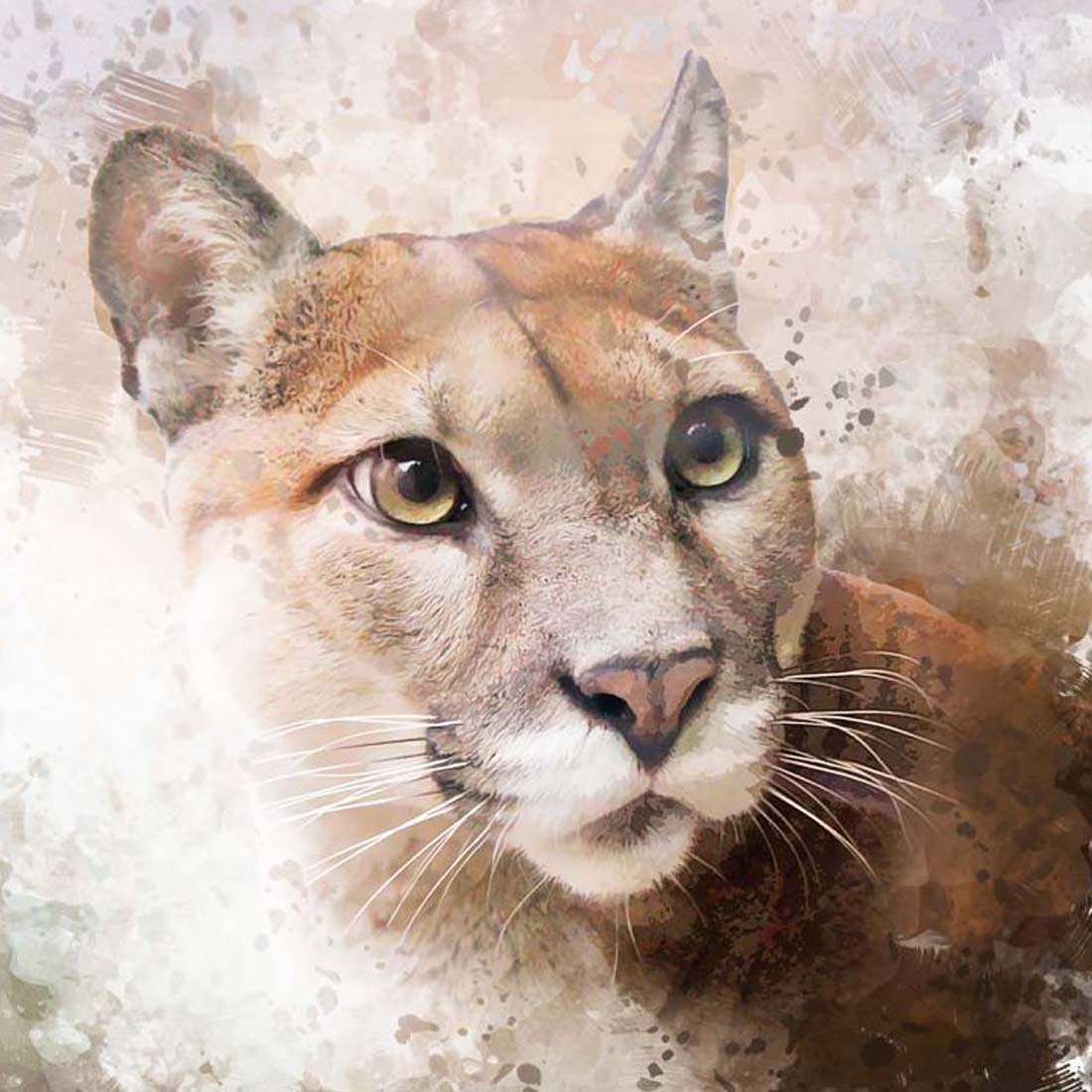 Animal Digital Painting Photo Effect preview image.