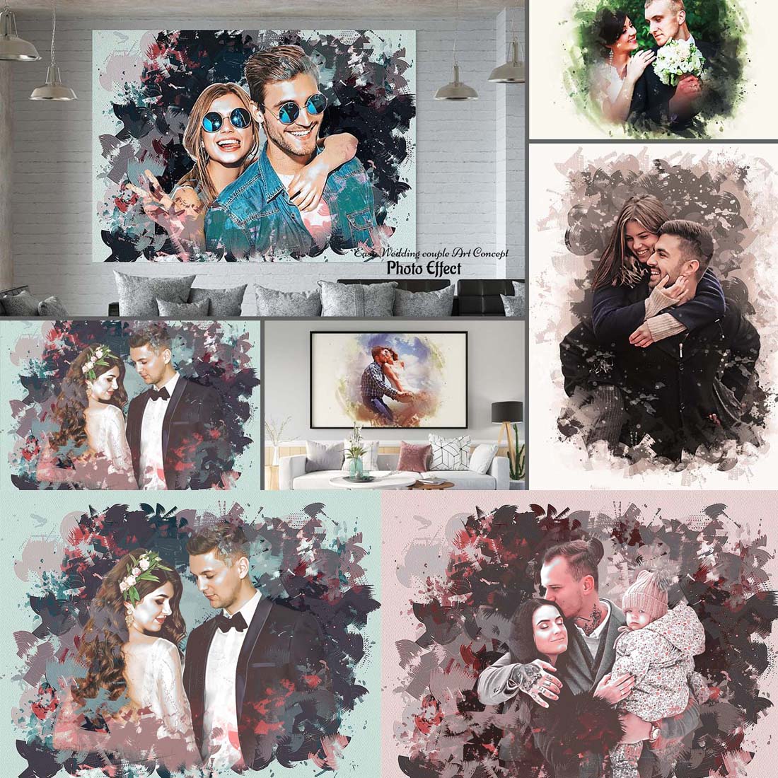 Easy Wedding Couple Art Effect cover image.