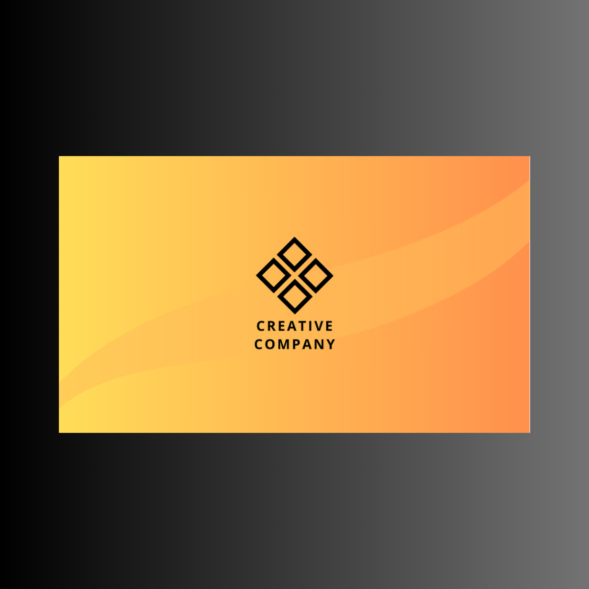 Corporate Business Card Design Template preview image.