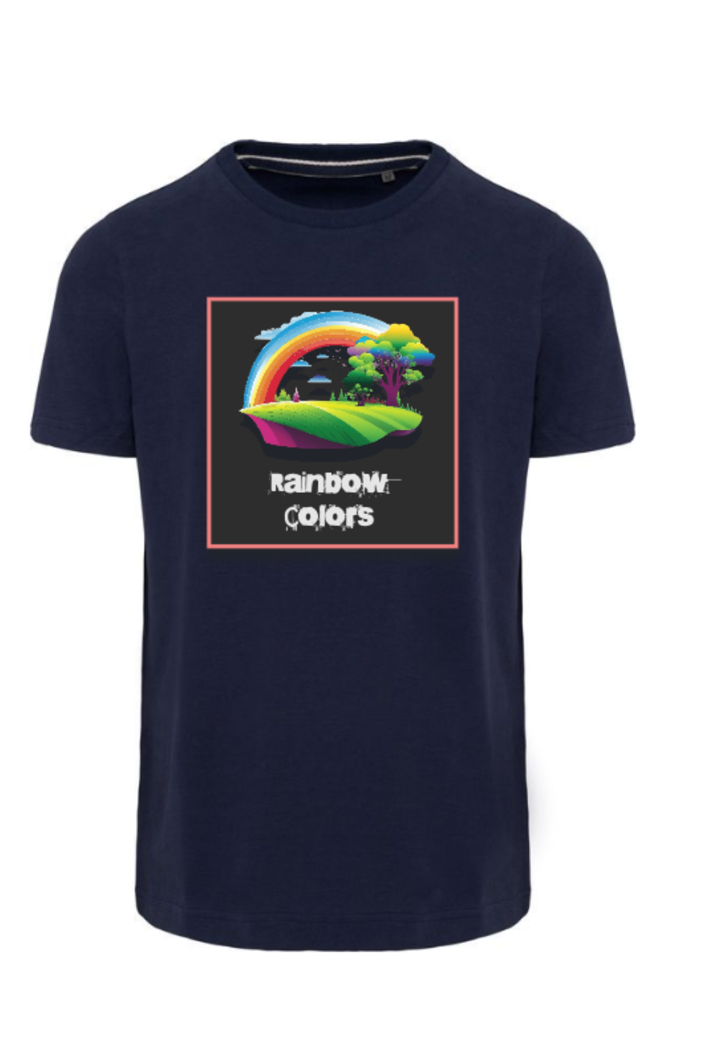 Rainbow Colors T-Shirt with Latest Design pinterest preview image.