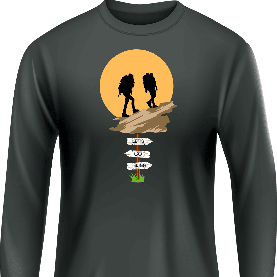 Best Hiking T-Shirt Design preview image.