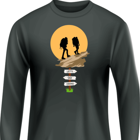 Best Hiking T-Shirt Design cover image.