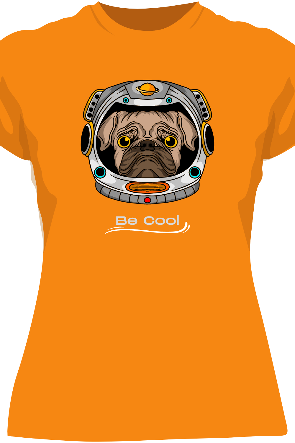 Be Cool Vintage T-Shirt Design pinterest preview image.