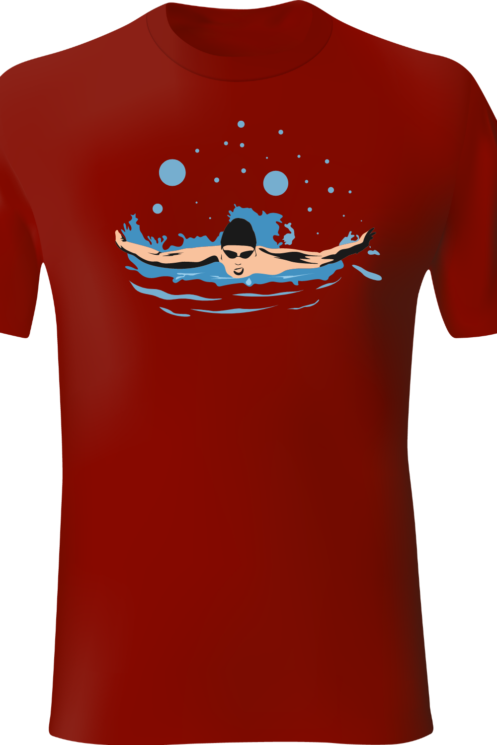 Swimming design Vintage T-shirt pinterest preview image.