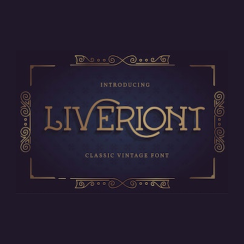 Liveriont | Classic Vintage Font cover image.