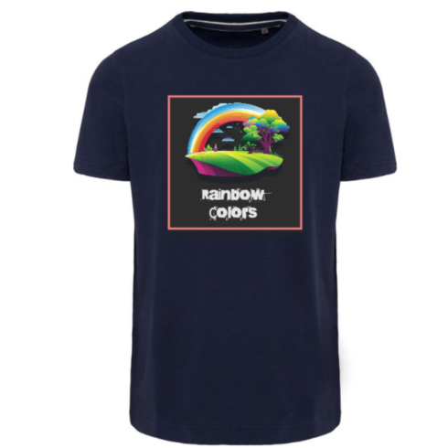 Rainbow Colors T-Shirt with Latest Design cover image.