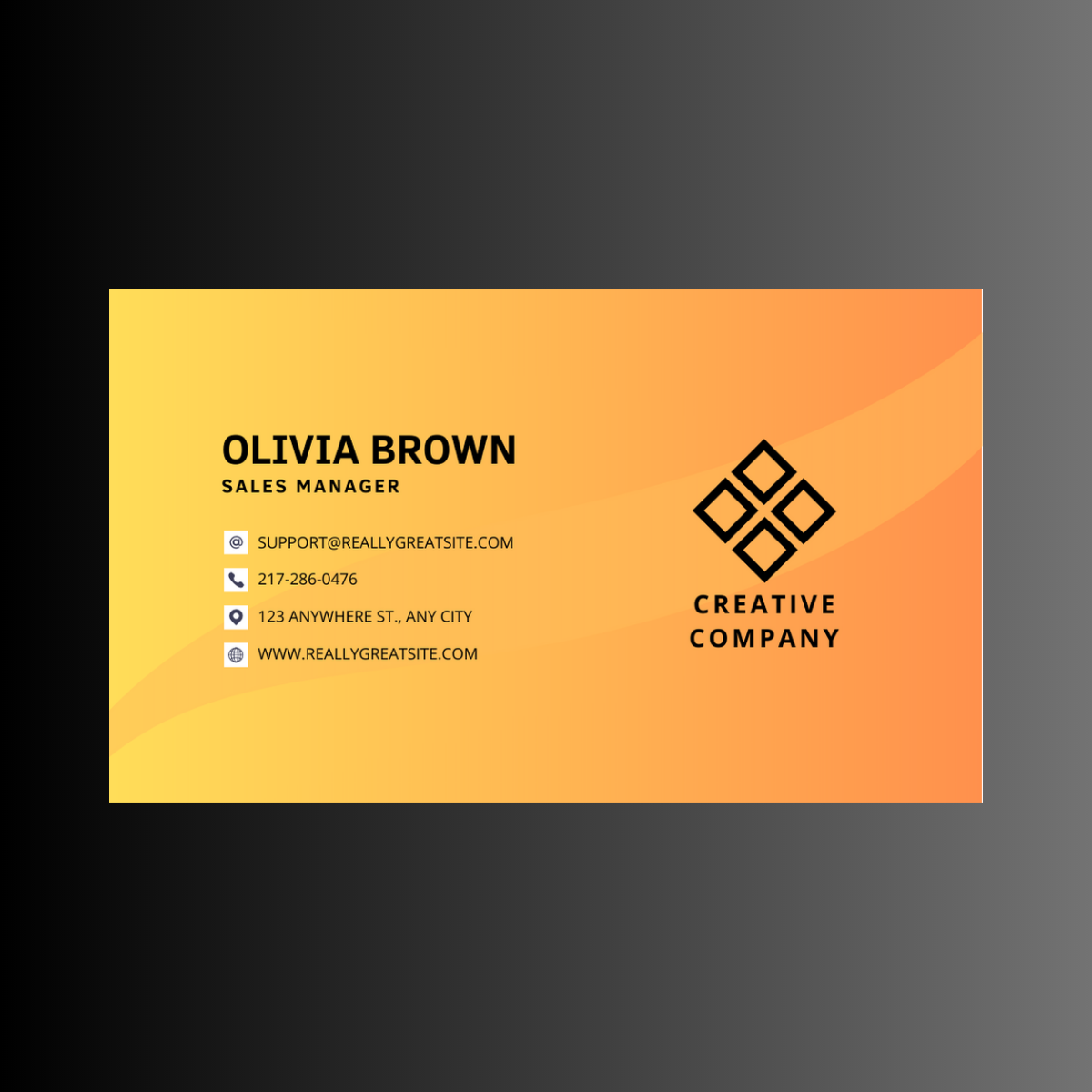 Corporate Business Card Design Template cover image.