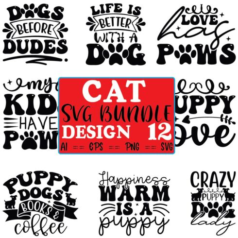 Cat SVG Bundle cover image.
