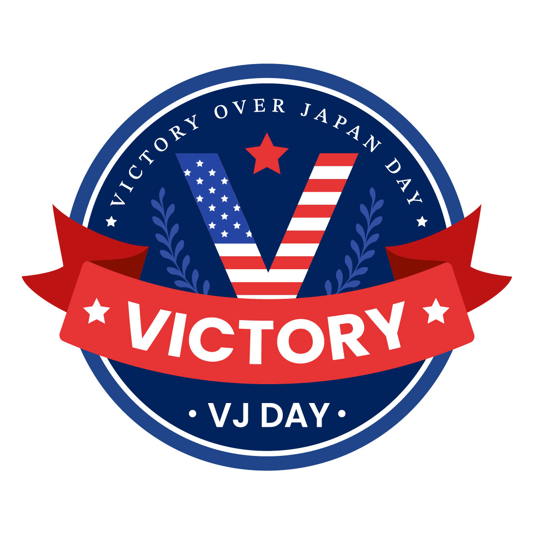 12 Victory Over Japan Day Illustration preview image.