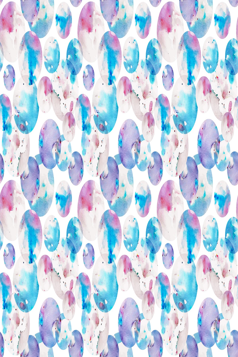 Watercolor dotty pattern pinterest preview image.