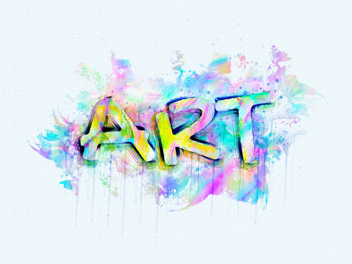 watercolor text paint 08 311