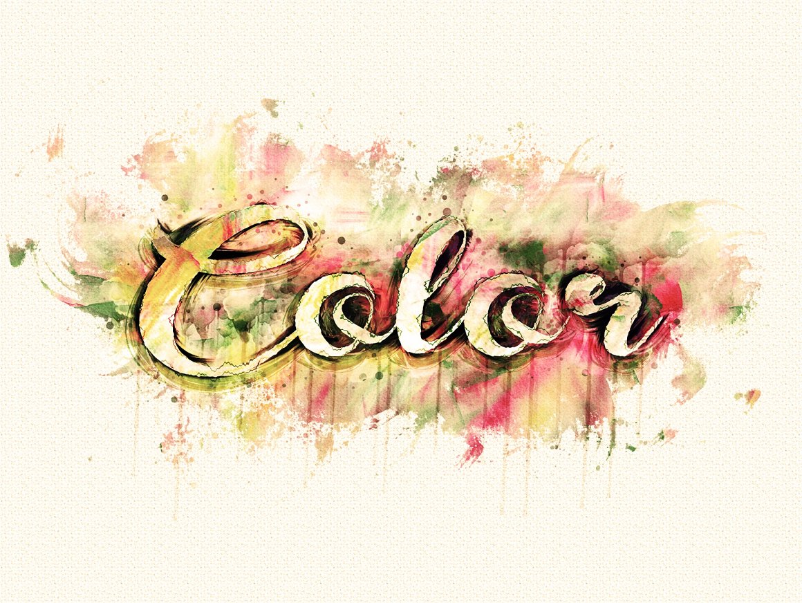 watercolor text paint 15 412