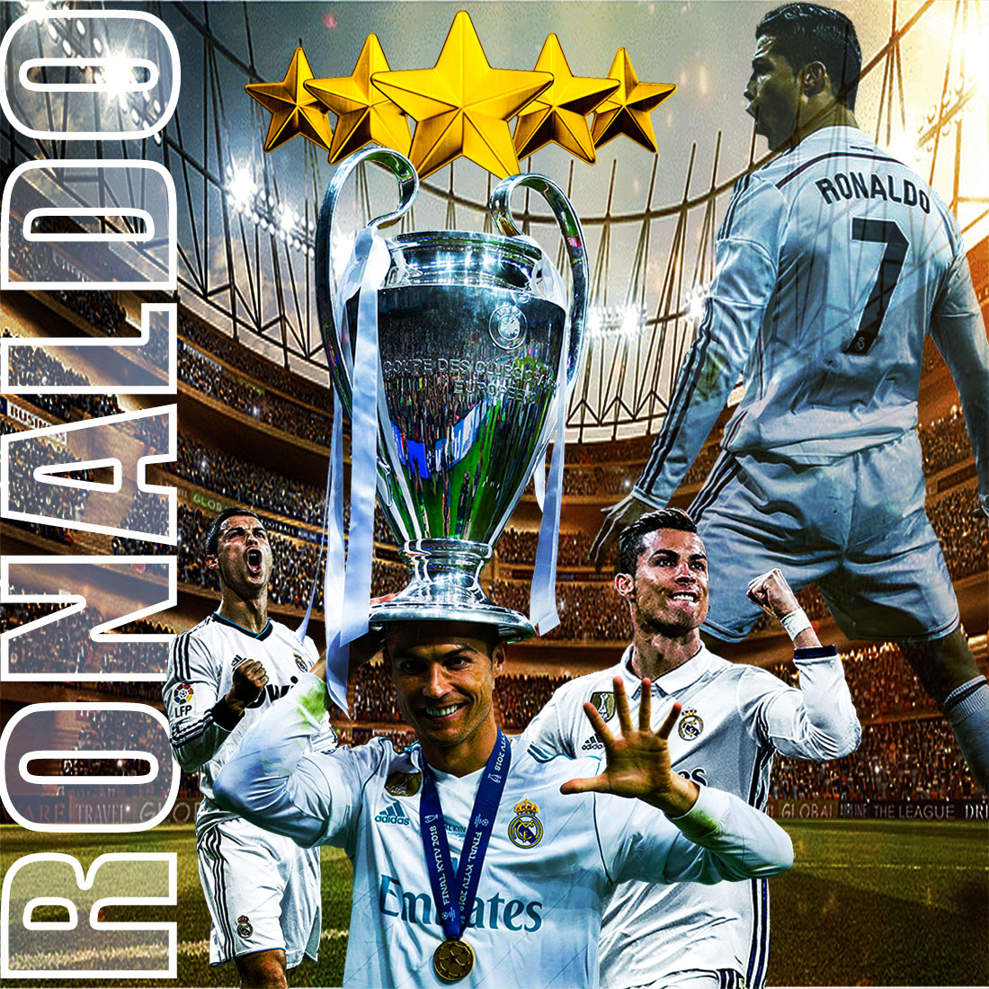 Real Madrid Champions League 2018 Poster Photographic Paper