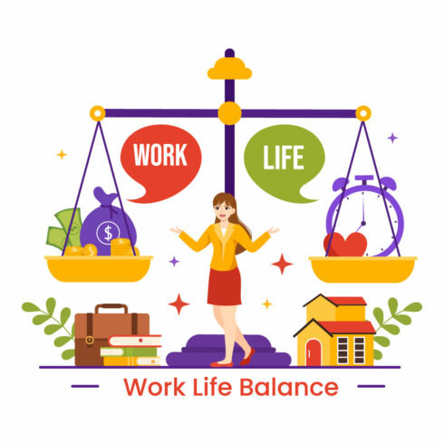 14 Work Life Balance Illustration cover image.