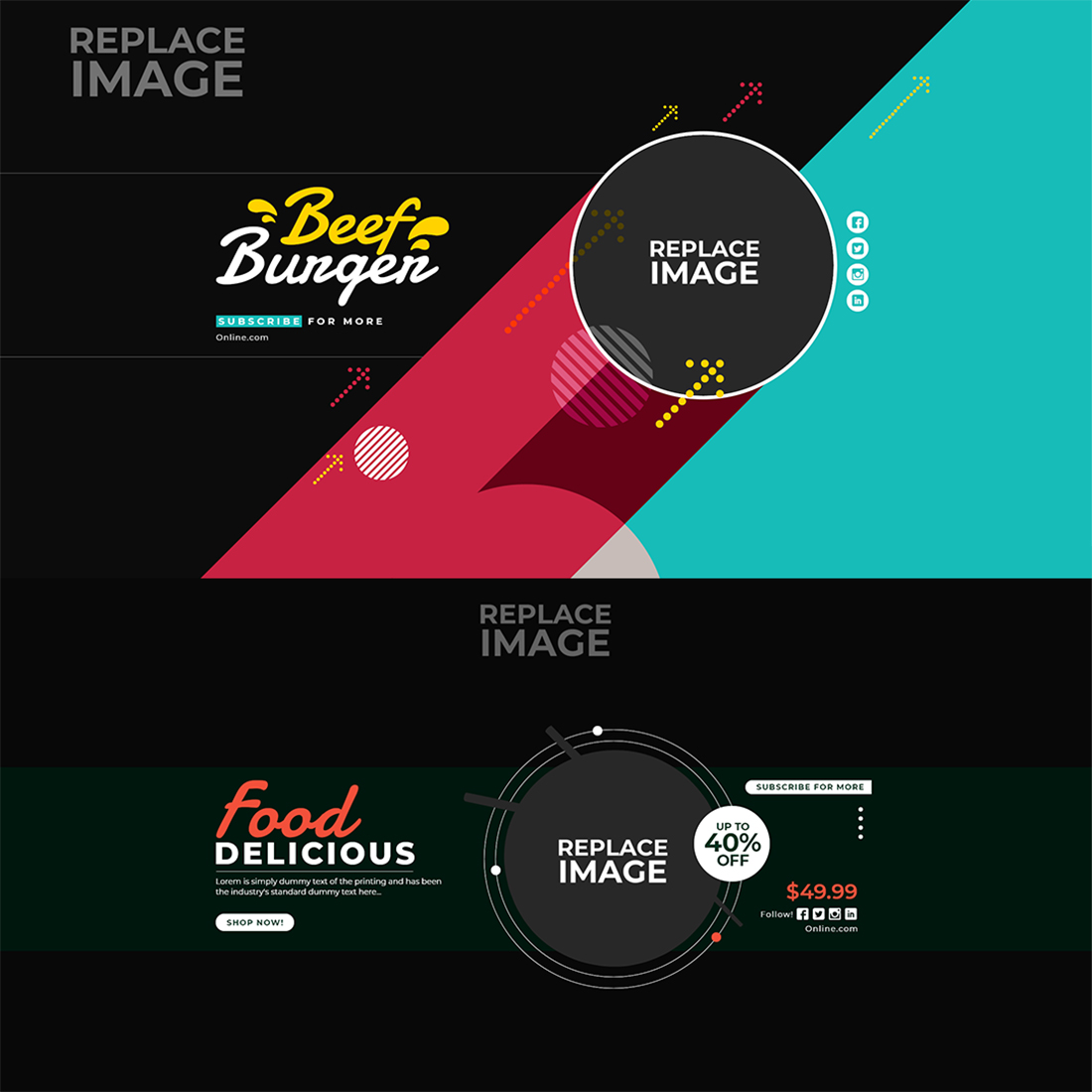 youtube cover art templates 3 233