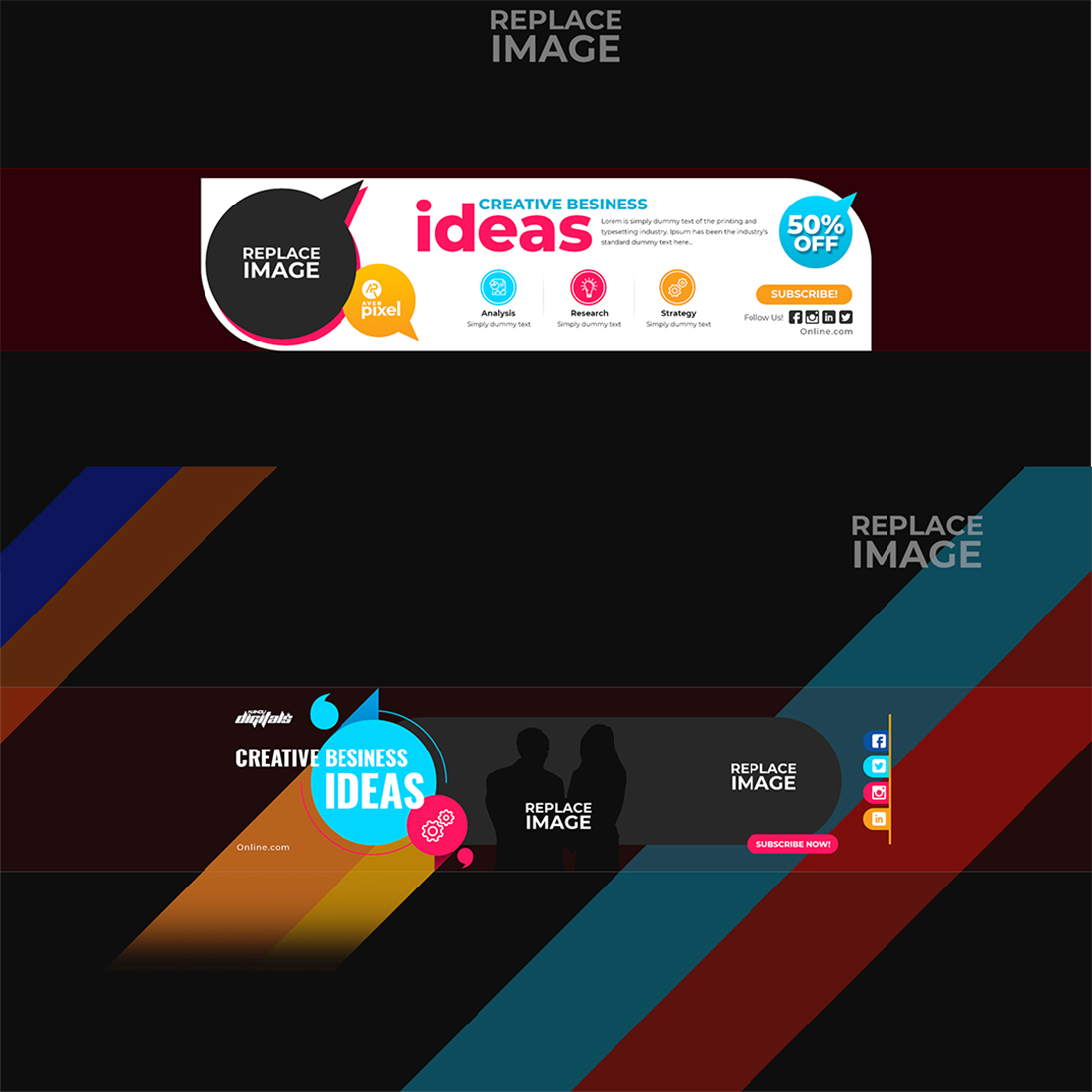 youtube cover art templates 4 828