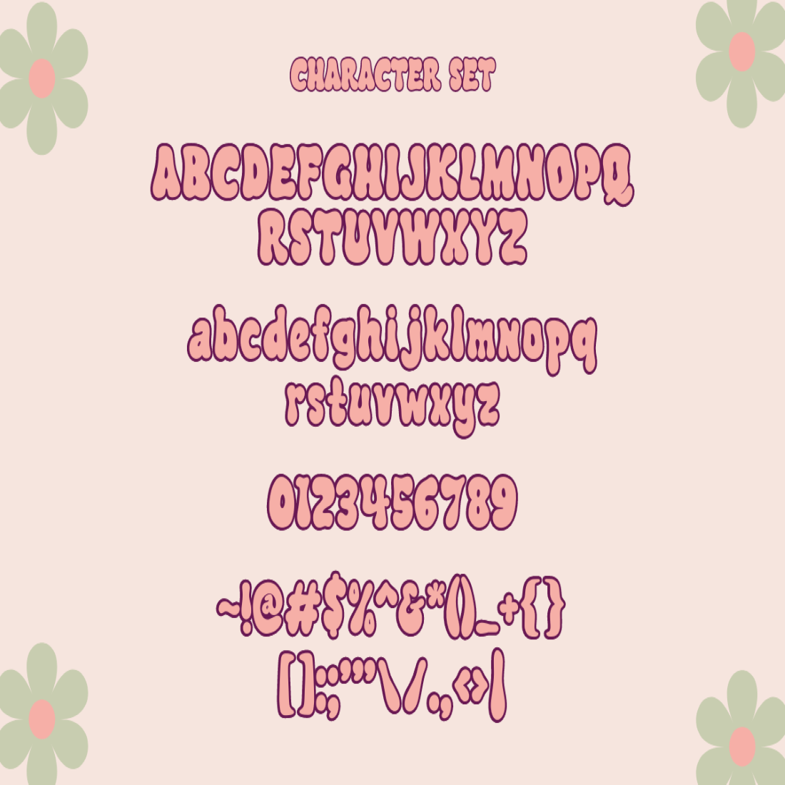 06 preview magic cheze cute retro font uppercase lowercase number punch custom 687