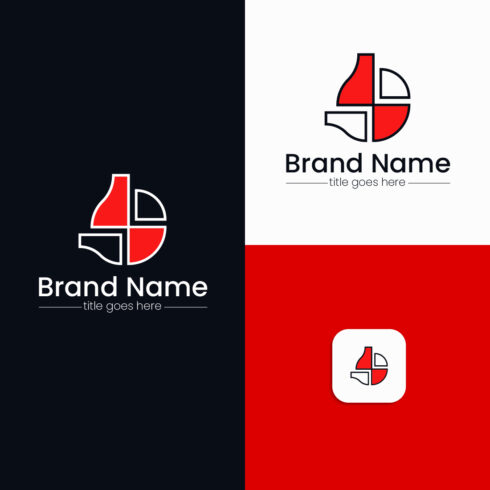 b Modern Letter Logo design cover image.