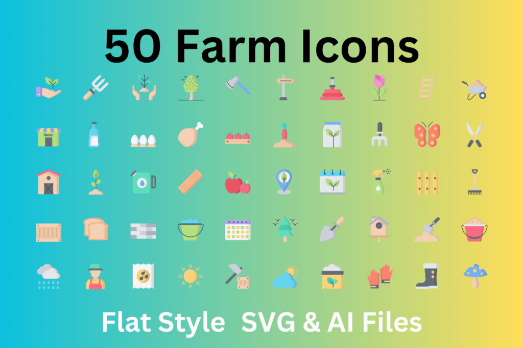 Carpentry Icon Set 50 Flat Icons - SVG And AI Files - MasterBundles