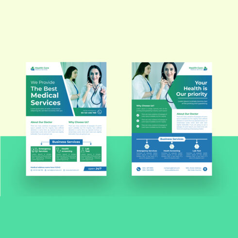 Medical Flyer Templates cover image.