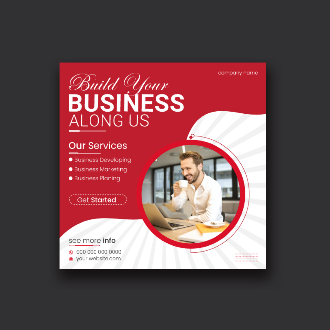 Social Media Post Design Digital Marketing Agency Template cover image.