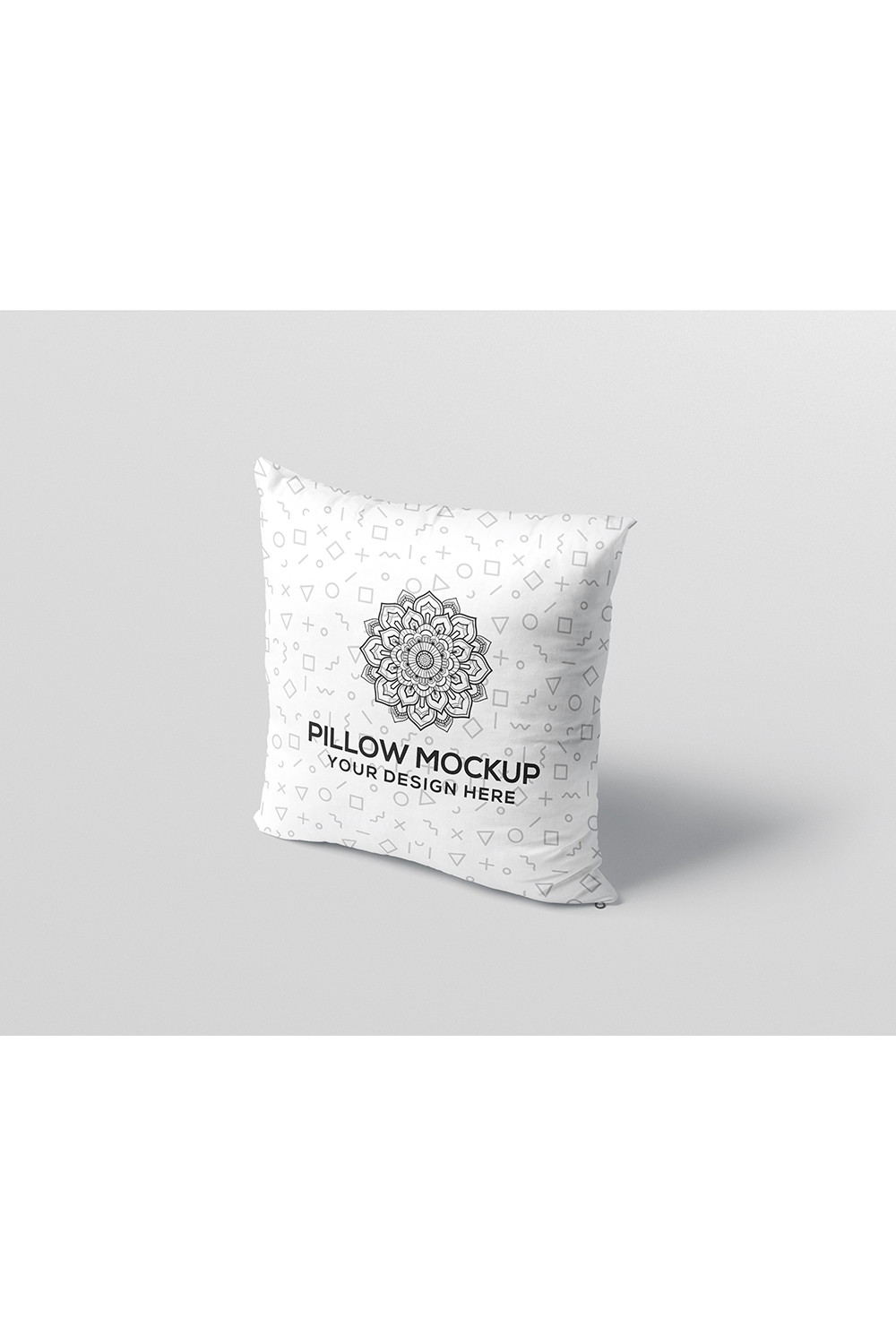 Square Pillow Mock-Up pinterest preview image.