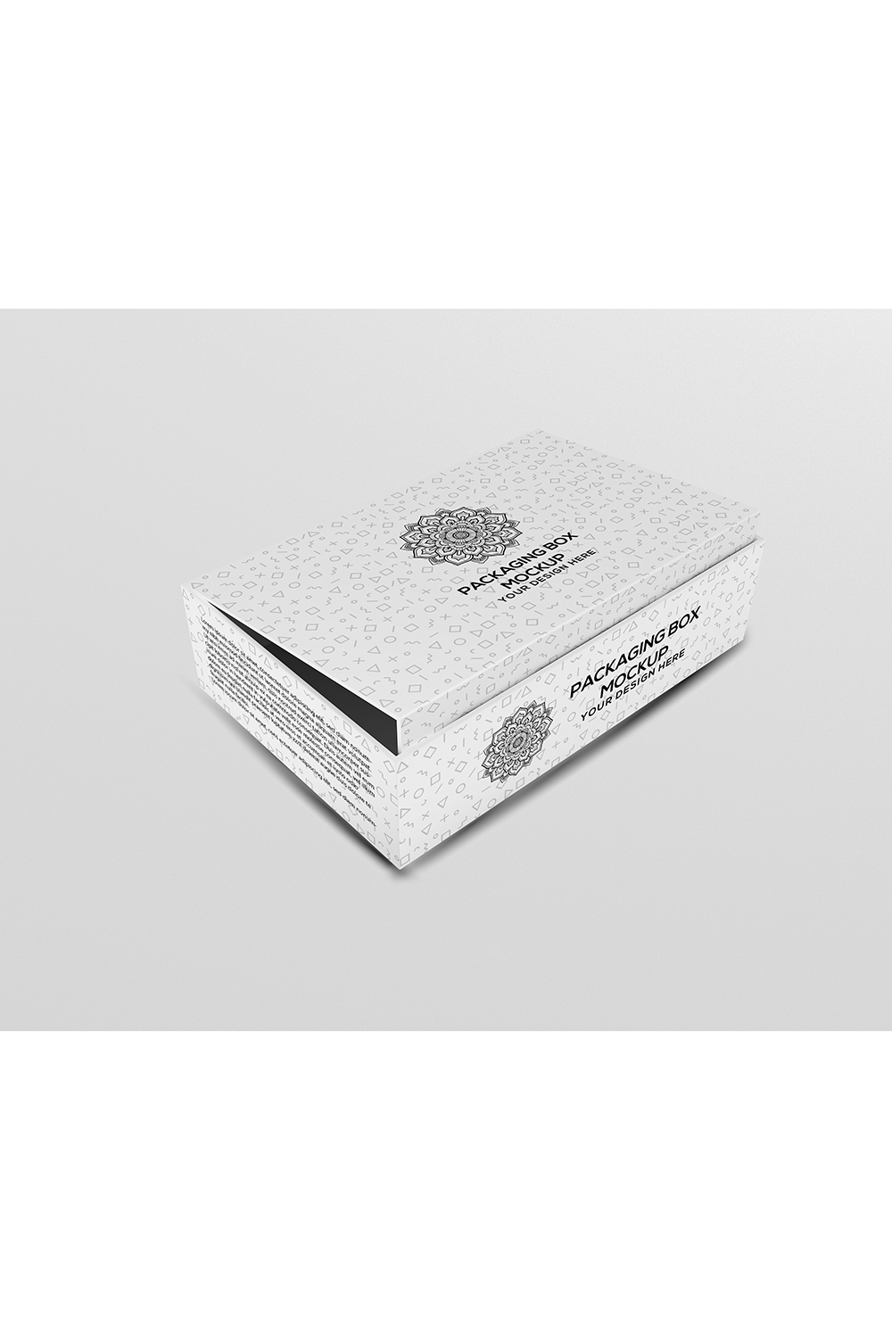 Packaging Box Mockup pinterest preview image.