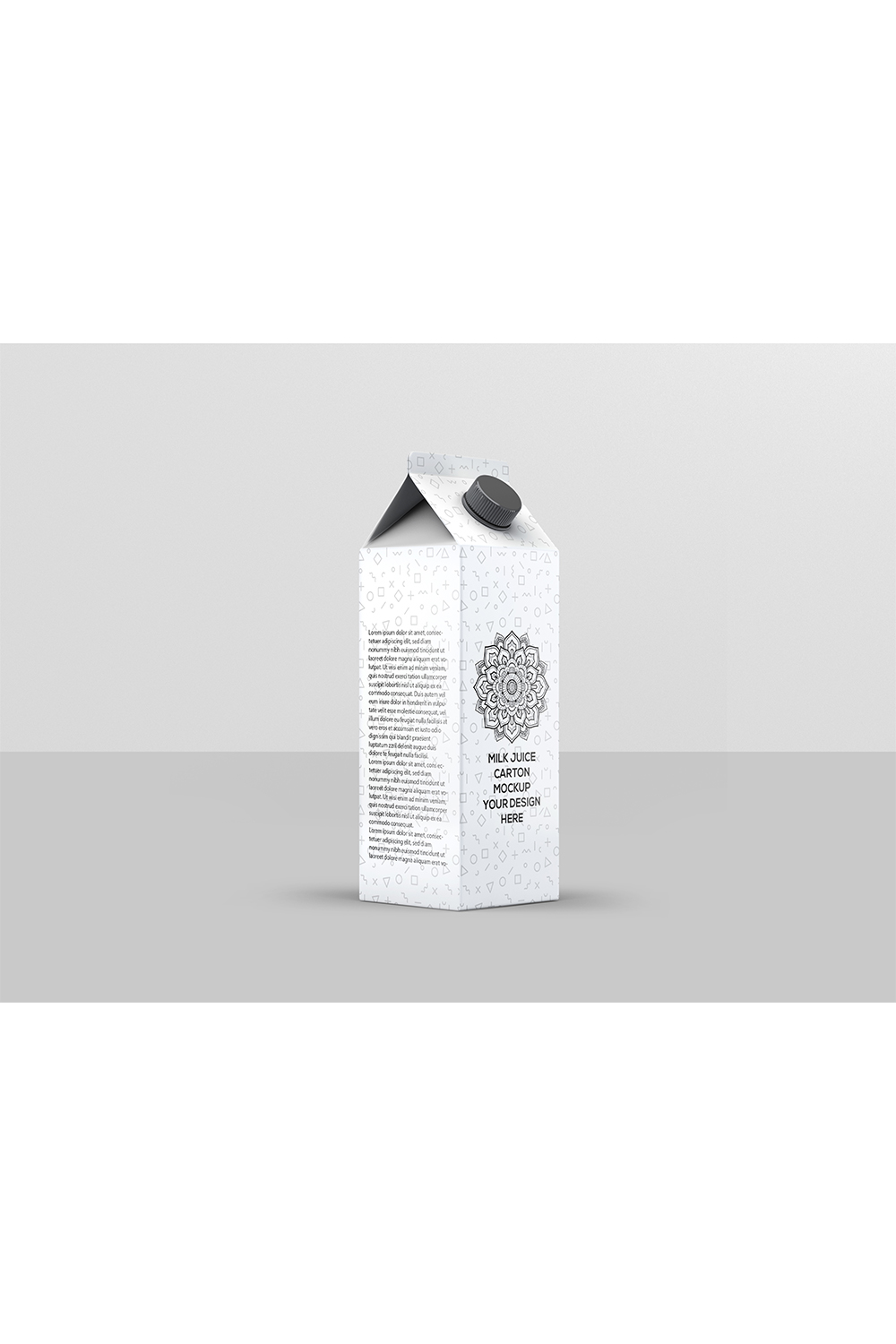 Milk or Juice Carton Mockup pinterest preview image.