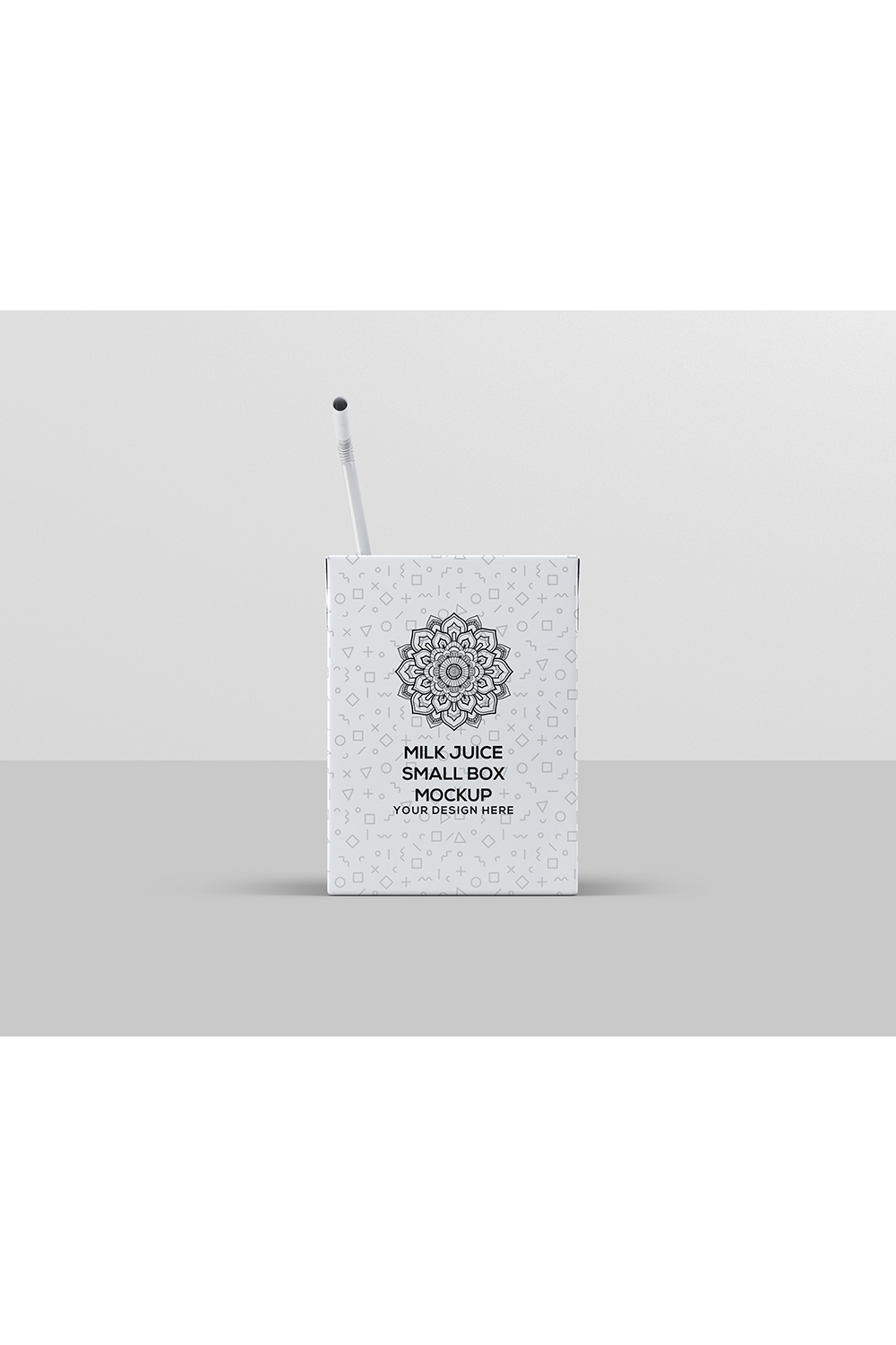 Juice or Milk Small Box Mockup pinterest preview image.