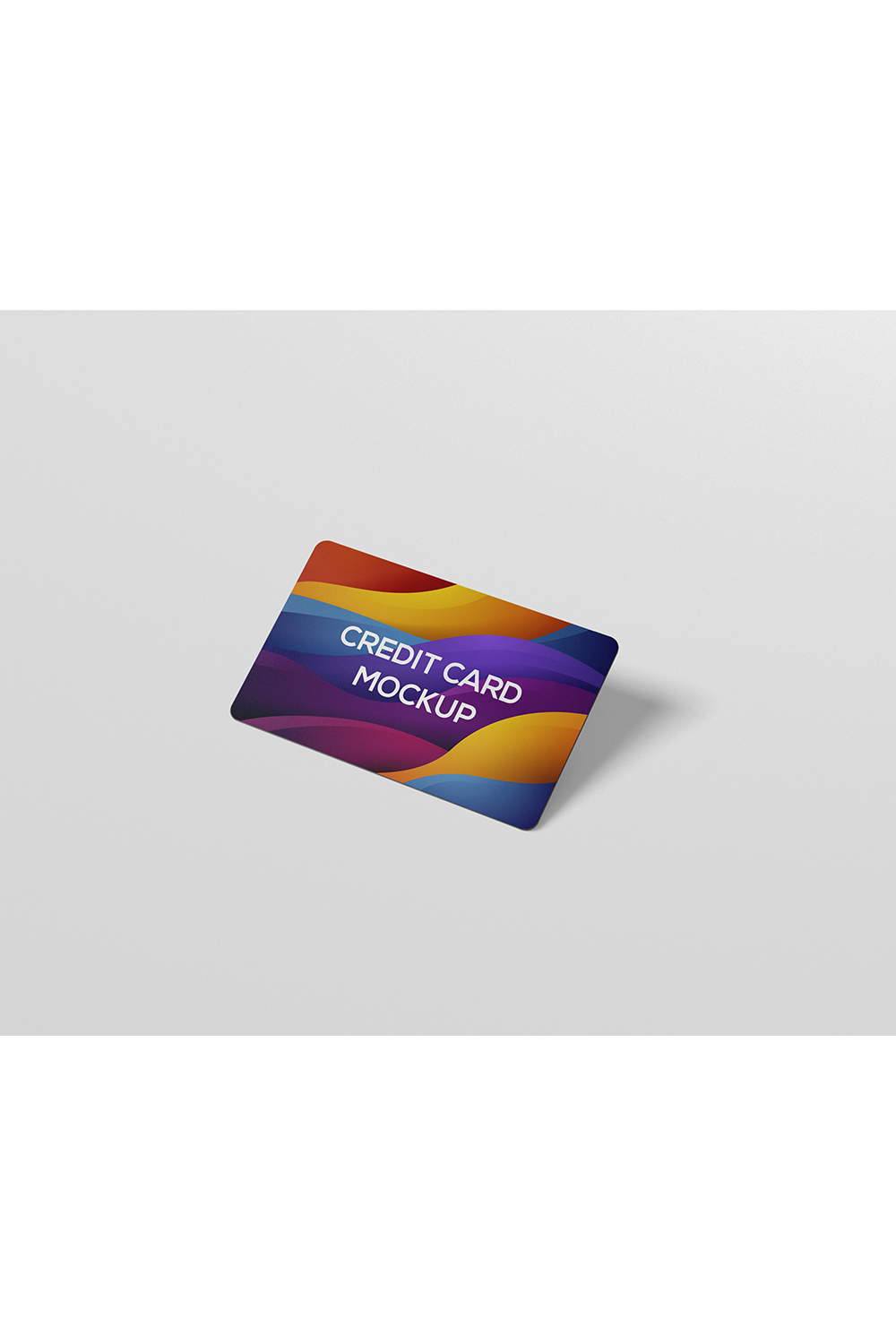 Credit Card Mockup pinterest preview image.