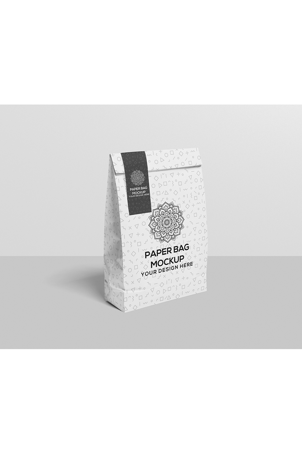 Paper Bag Mock-Up pinterest preview image.