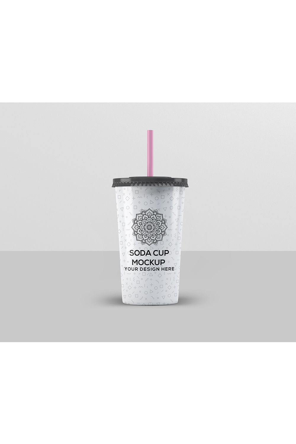 Soda Cup Mockup pinterest preview image.