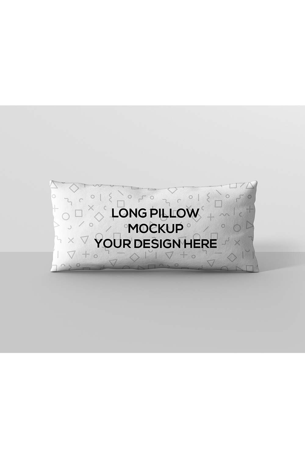 Long Rectangle Pillow Mockup pinterest preview image.