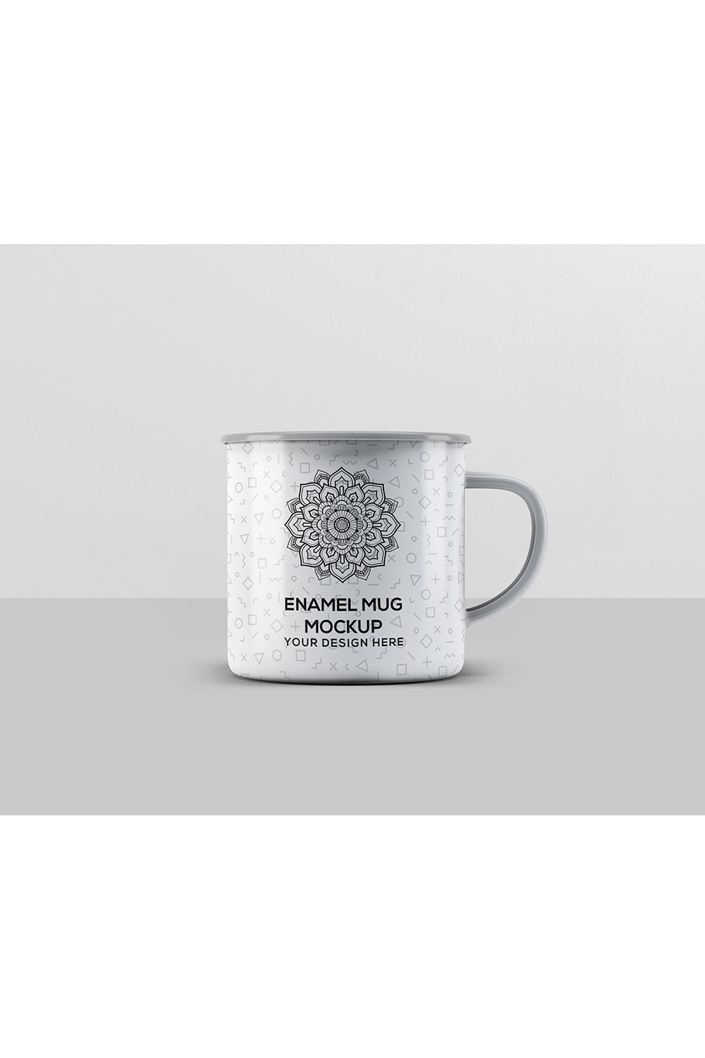 Enamel Mug Mockup pinterest preview image.