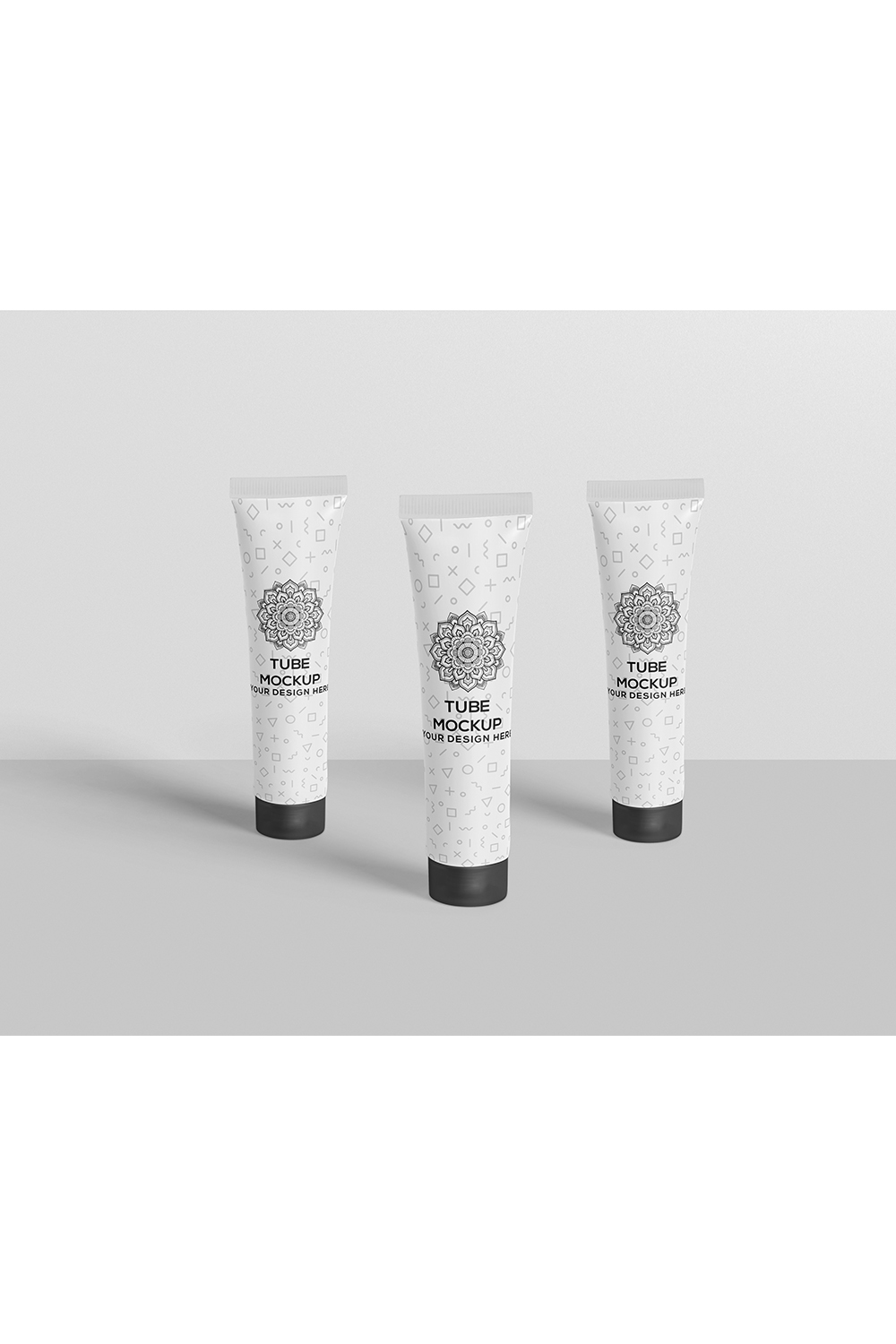 Cosmetic Tube Packaging Mock-up pinterest preview image.