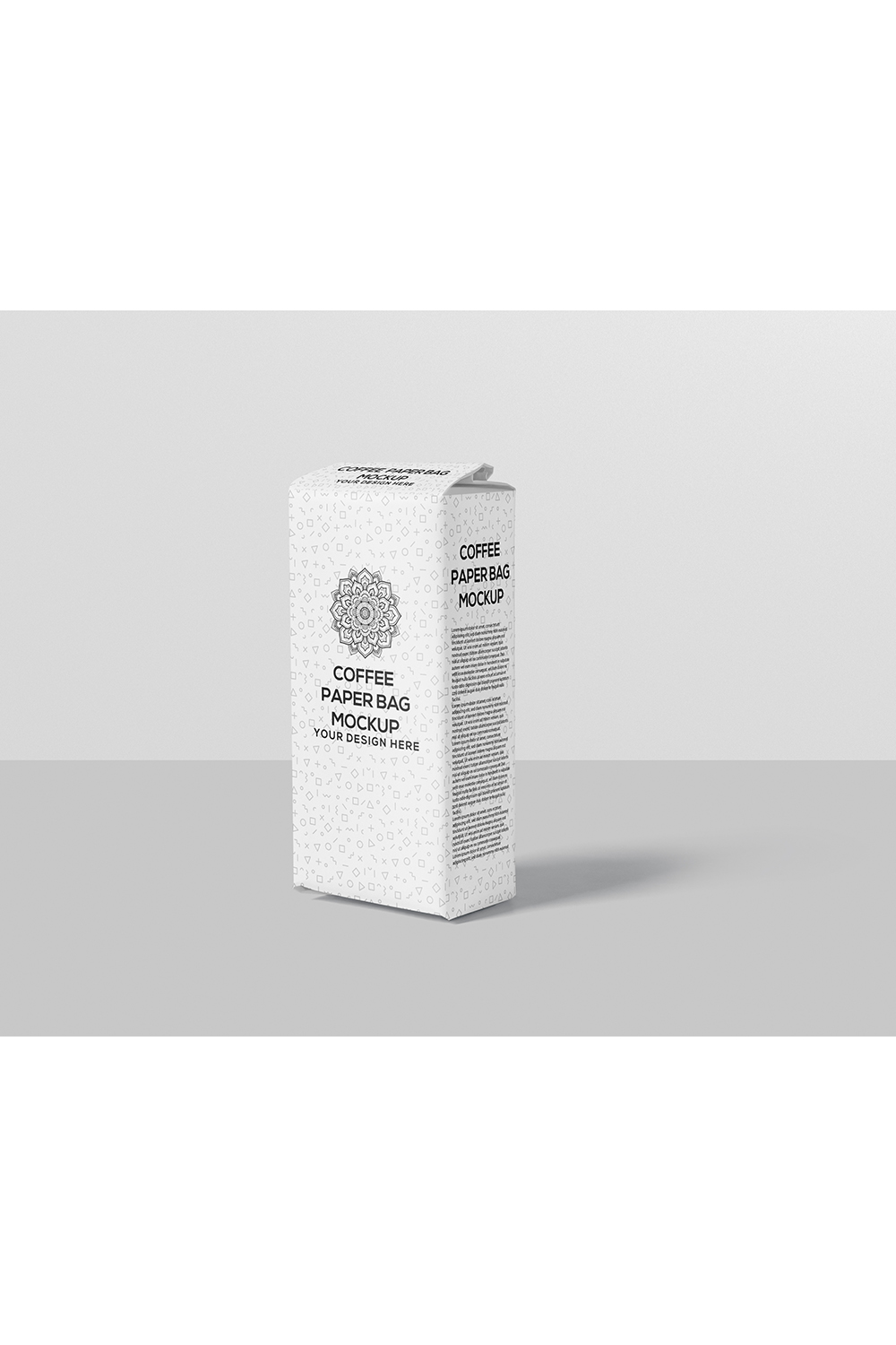 Coffee Paper Bag Mock-Up pinterest preview image.