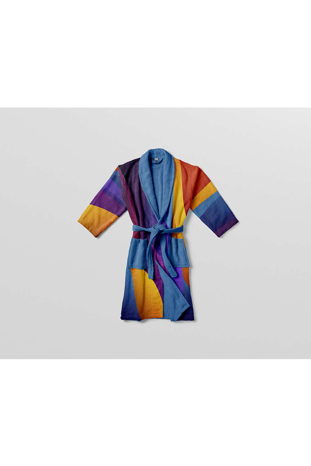 Female Bathrobe Mockup pinterest preview image.