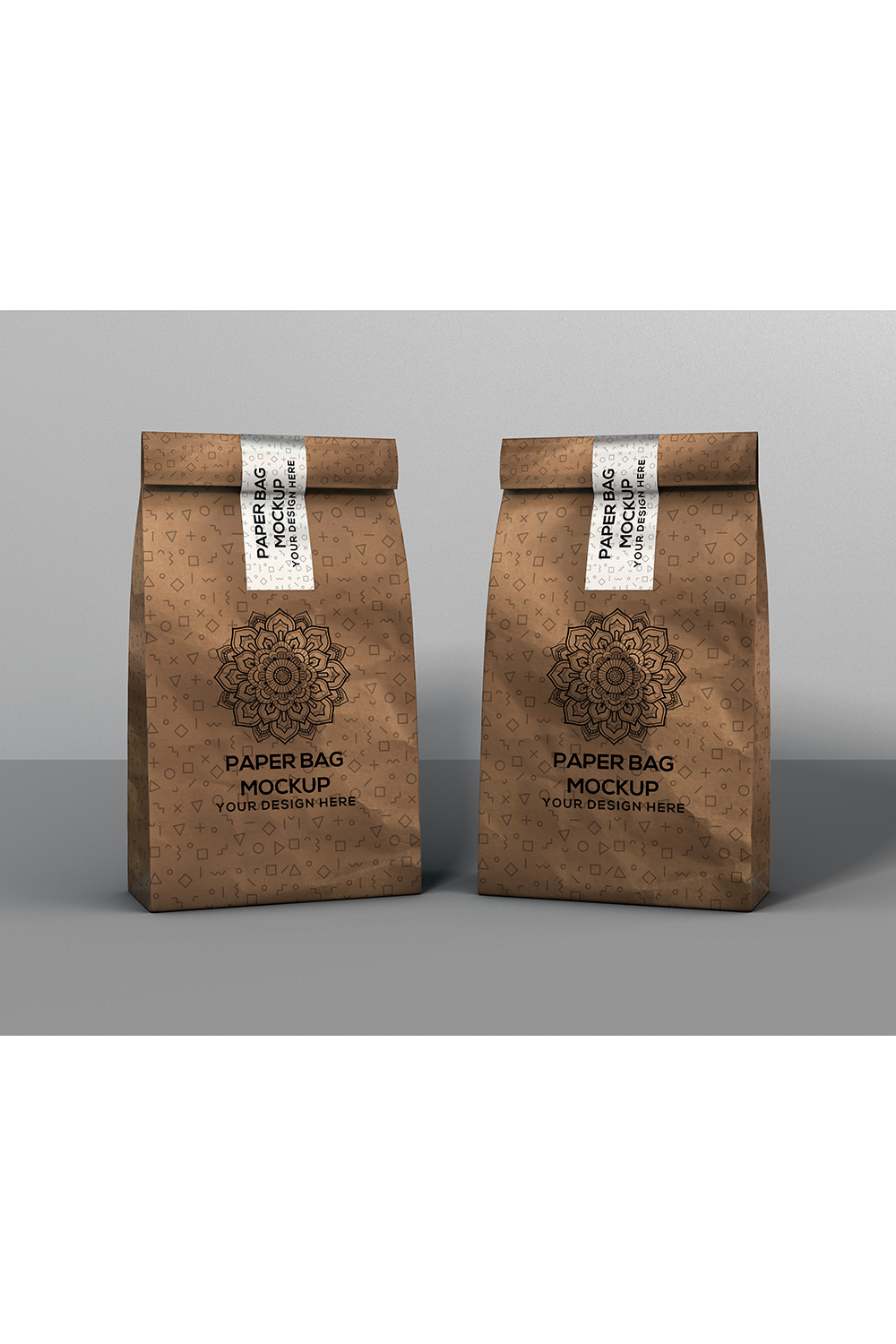 Craft Paper Bag Mockup pinterest preview image.